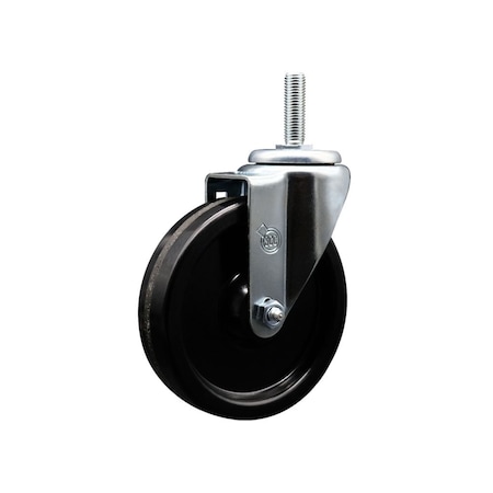 Service Caster 5 Inch Phenolic Wheel Swivel 58 Inch Threaded Stem Caster Service Caster SCC-TS20S514-PHR-58212
